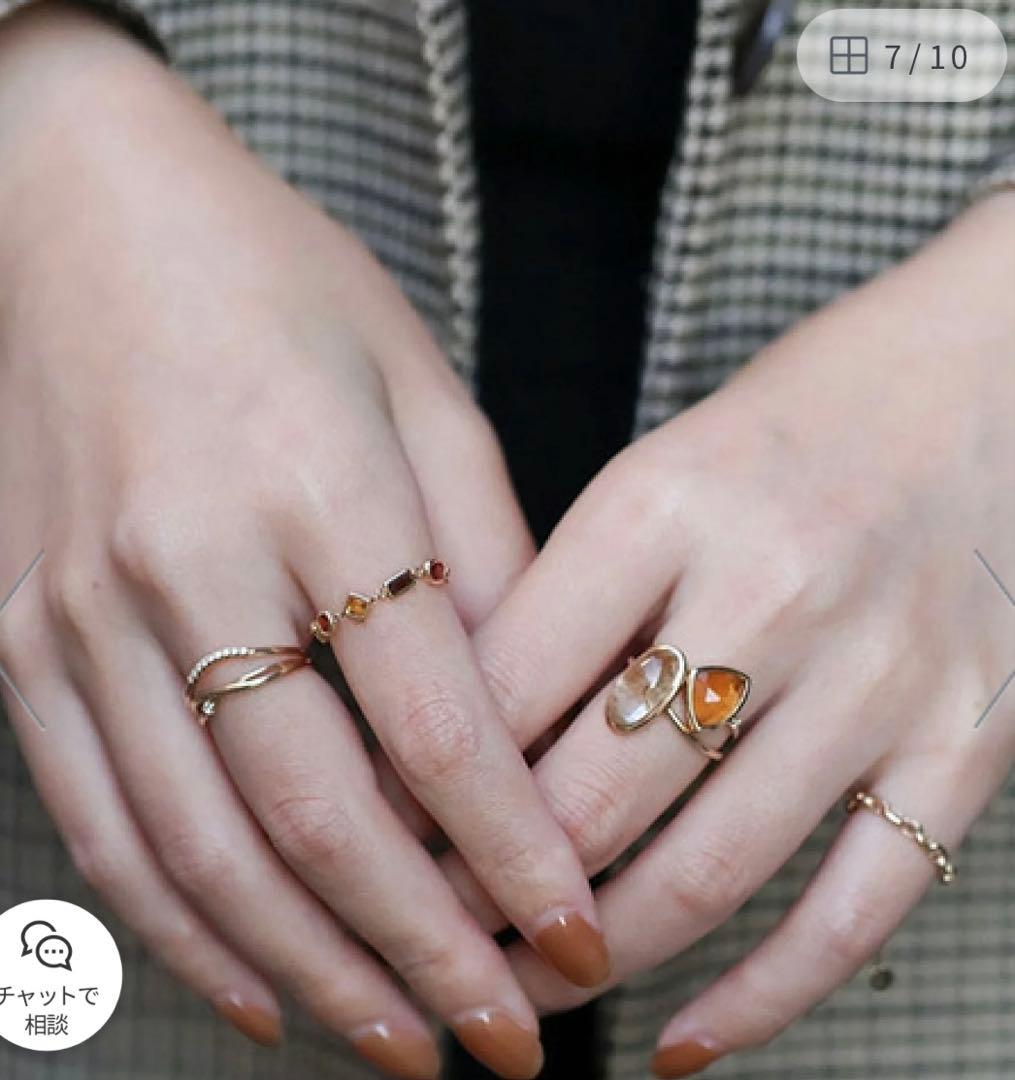 VAヴァンドーム青山 K10YG ゴールド チェーンリング　新品、未使用