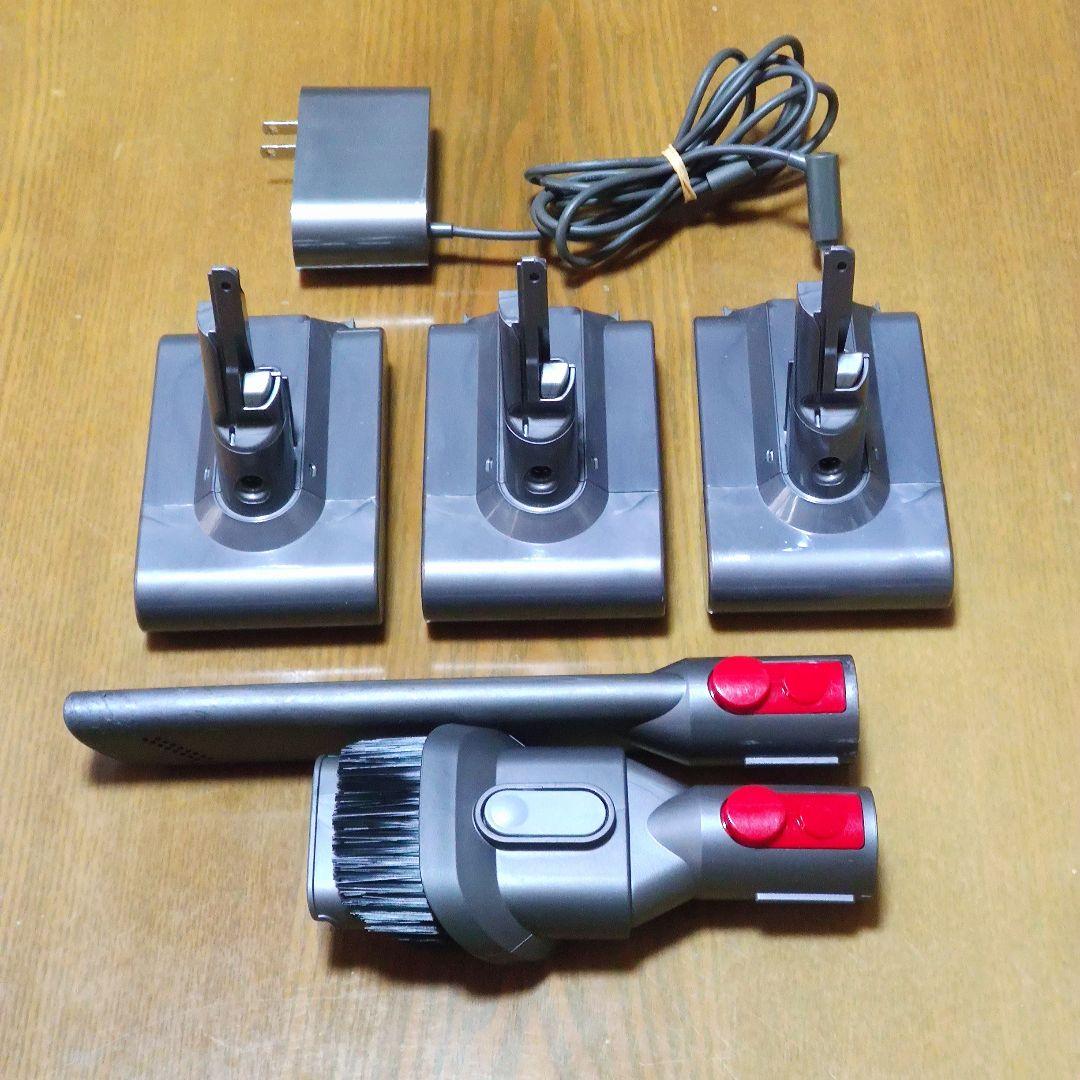 ダイソン SV11掃除機 完全分解清掃済み 動作品 純正バッテリー3つセット