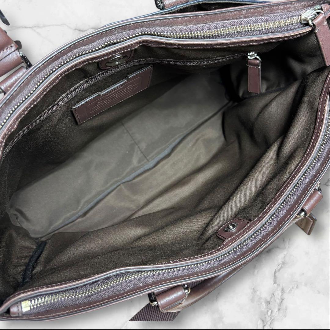 COACH コーチ メトロポリタン ビジネスバッグ ショルダーバッグ レザー