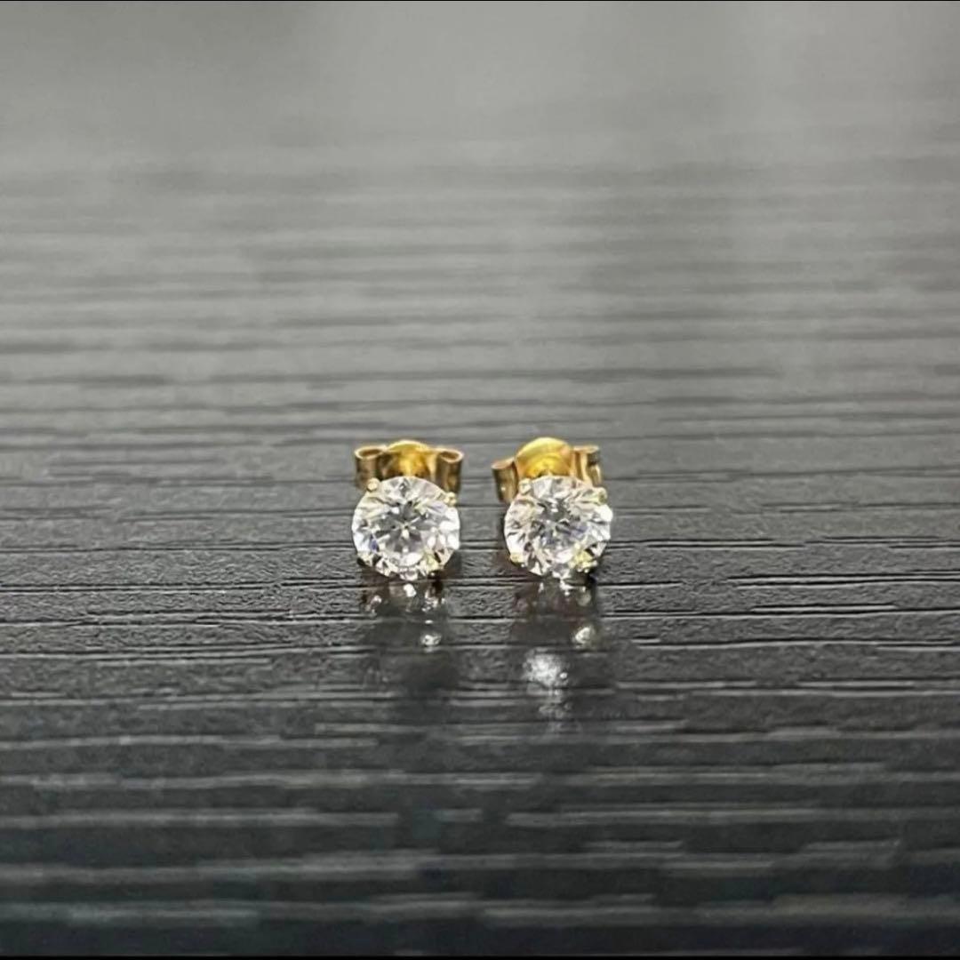 AVALANCHE アバランチ 14Kイエローゴールド スタッズピアス 4mm