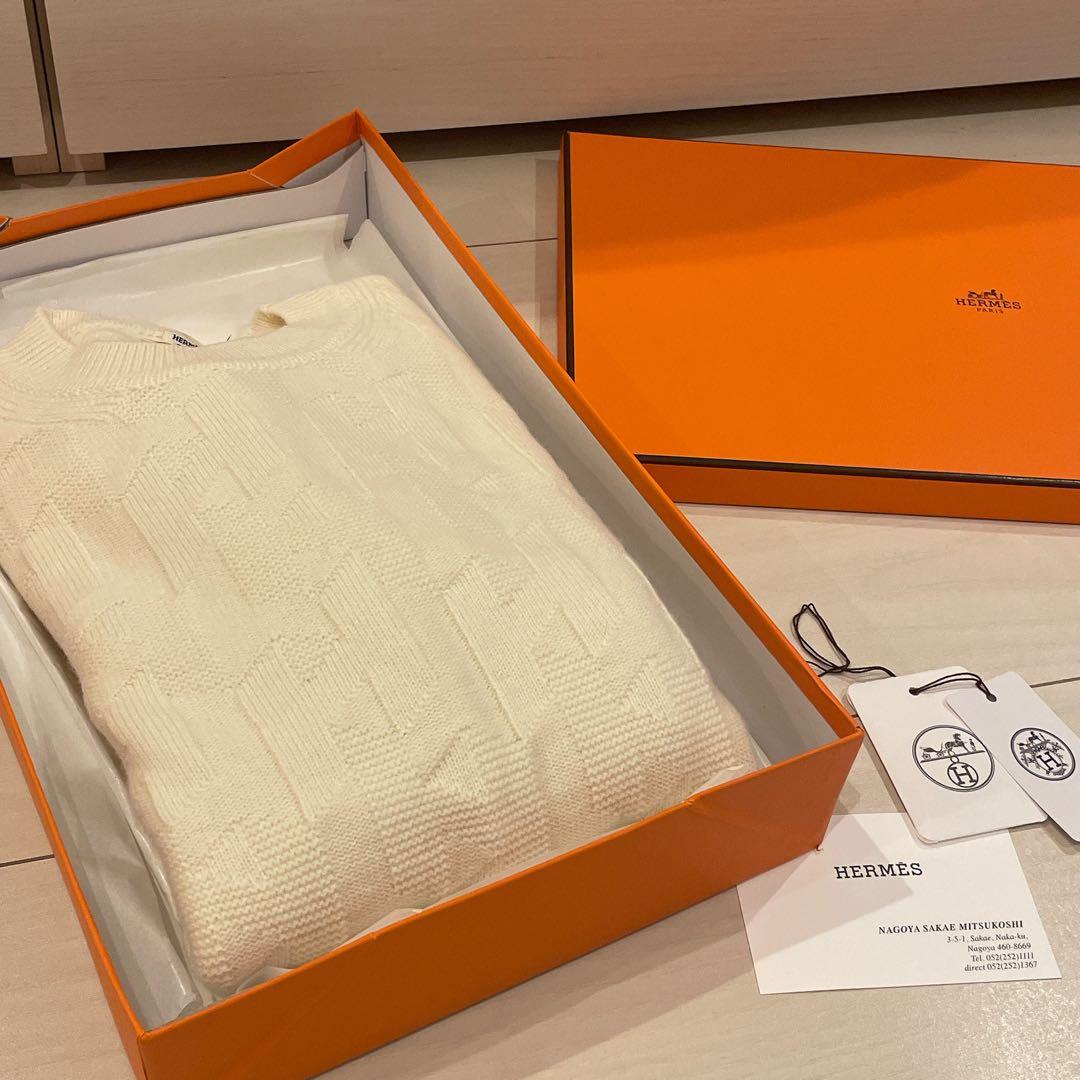 【美品】HERMES セーター 《H》モチーフ ニット