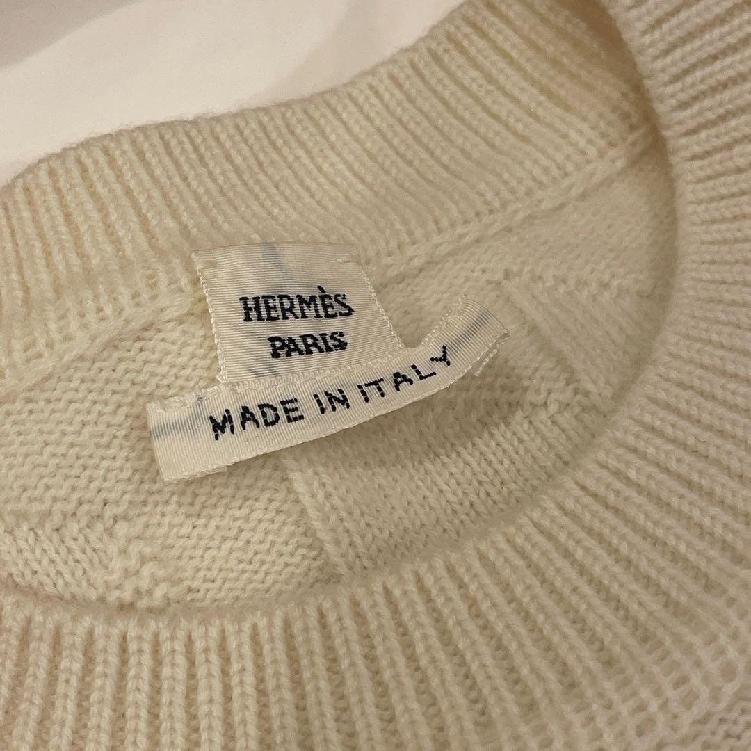 【美品】HERMES セーター 《H》モチーフ ニット
