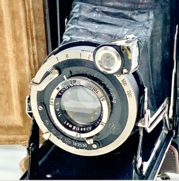 激レア「REEX」中判イコンタタイプカメラ美光堂森製作所レザーケース付