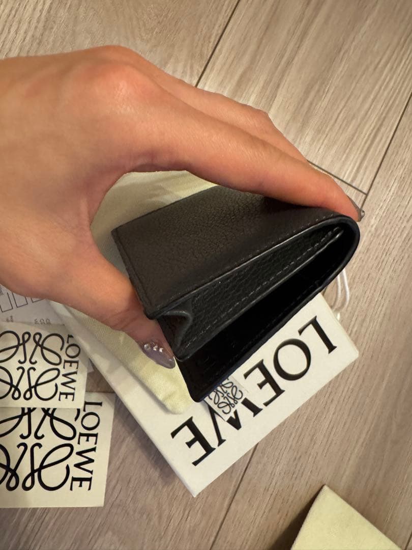 LOEWE ソフトグレインカーフ アナグラム ビジネスカードホルダー 名刺入れ