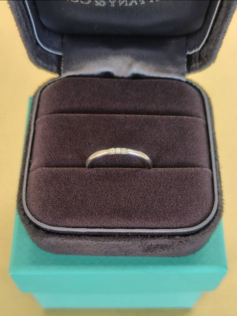 【美品】ティファニー フォーエバー ウエディングバンドリング 8.5号 送料無料