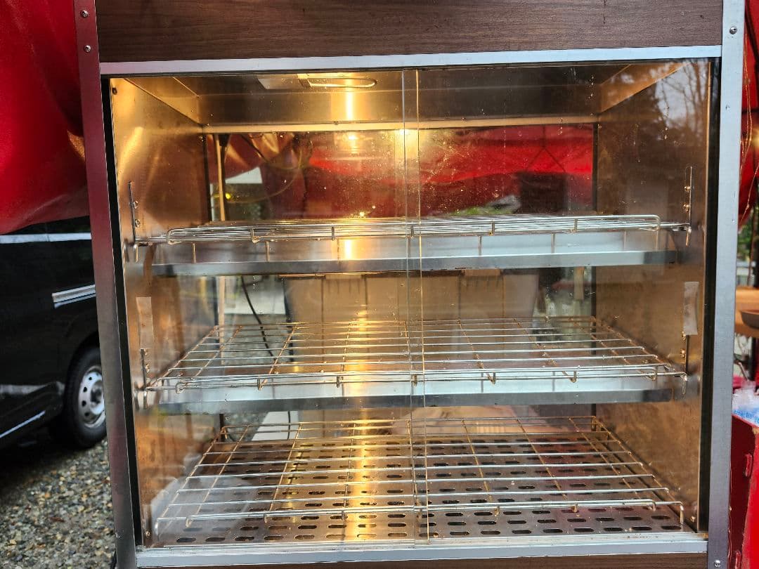 ステンレス製 3段 ホットショーケース