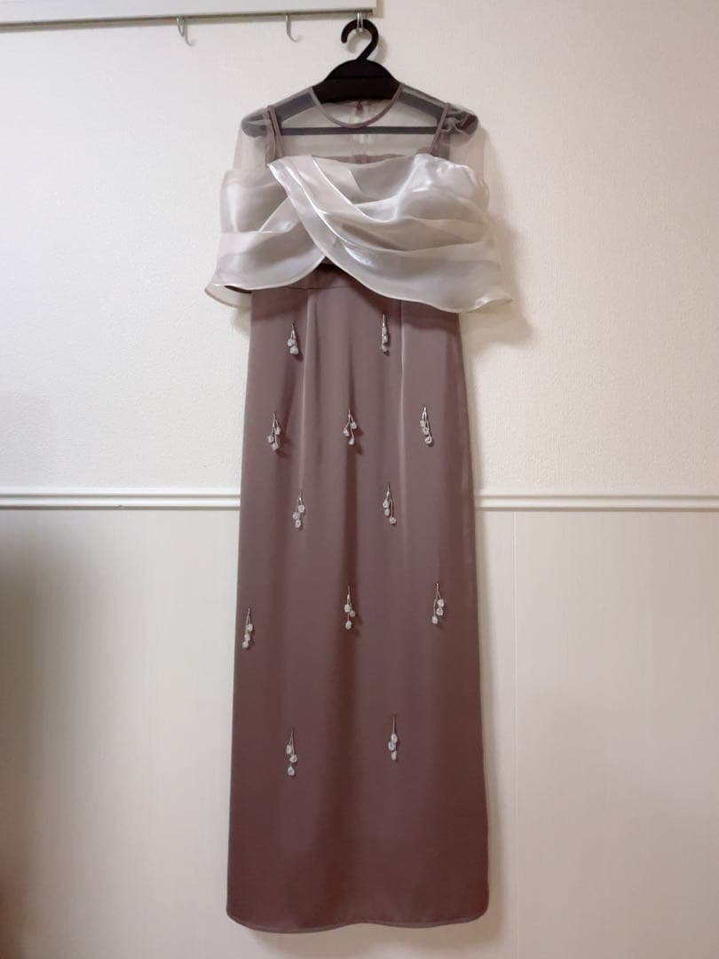 LEJA 2WAYシアーレイヤードビスチェIラインワンピースドレス