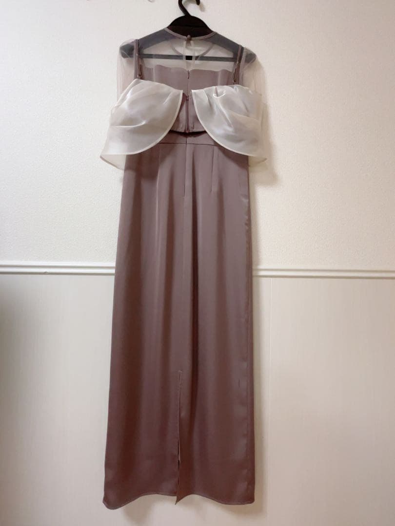 LEJA 2WAYシアーレイヤードビスチェIラインワンピースドレス