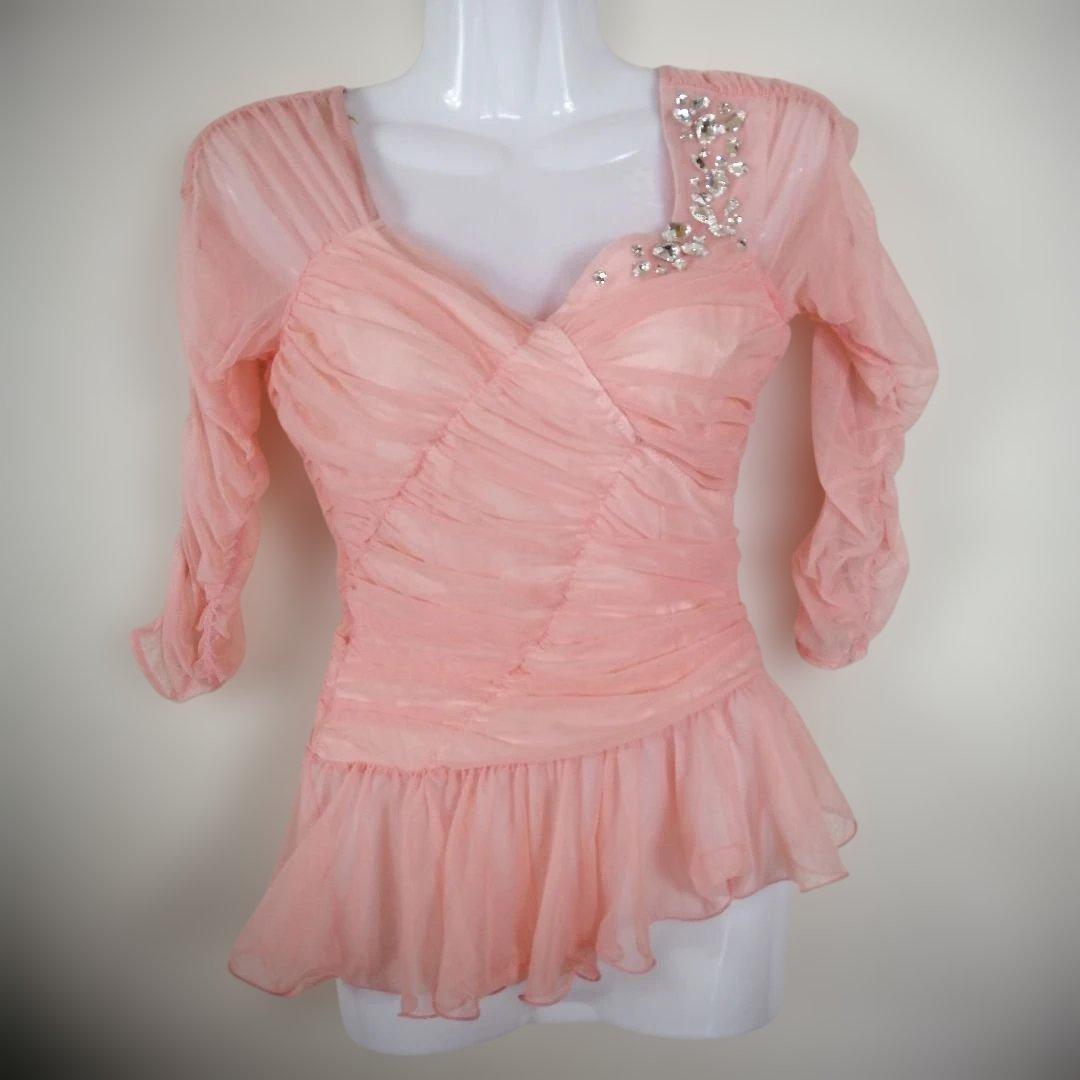 社交ダンス 美品チャコットChacott トップス 練習着 ダンス衣装 6111