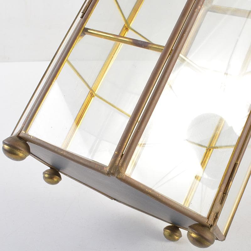 アンティーク　銅枠　八角　ガラスケース　宝石入　ディスプレイケース　CR7319