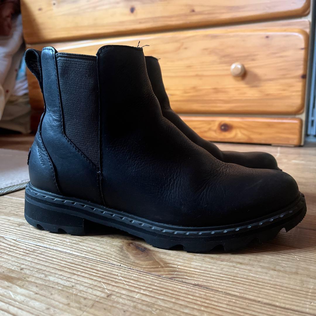 SOREL ブラック サイドゴアブーツ