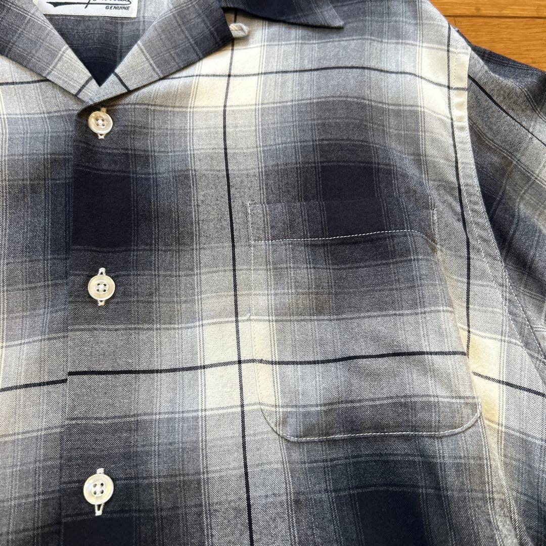 ワコマリアwackomariaオンブレーチェックシャツ　野村訓市窪塚洋介木村拓哉