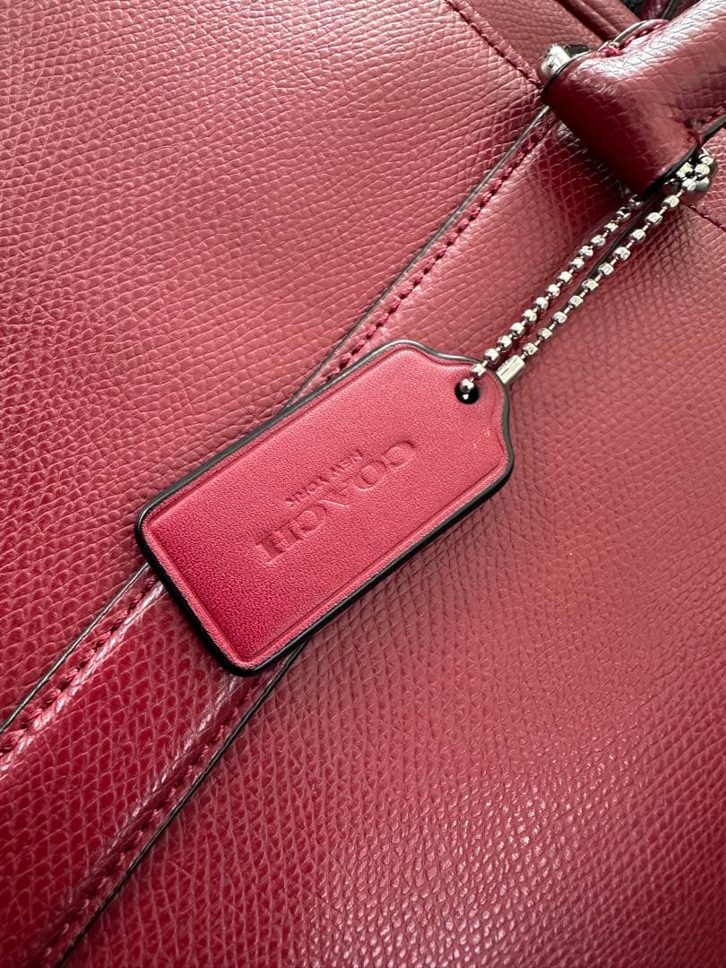 美品 COACH ビジネスバッグ 鞄 メトロポリタン ワークバッグレッド
