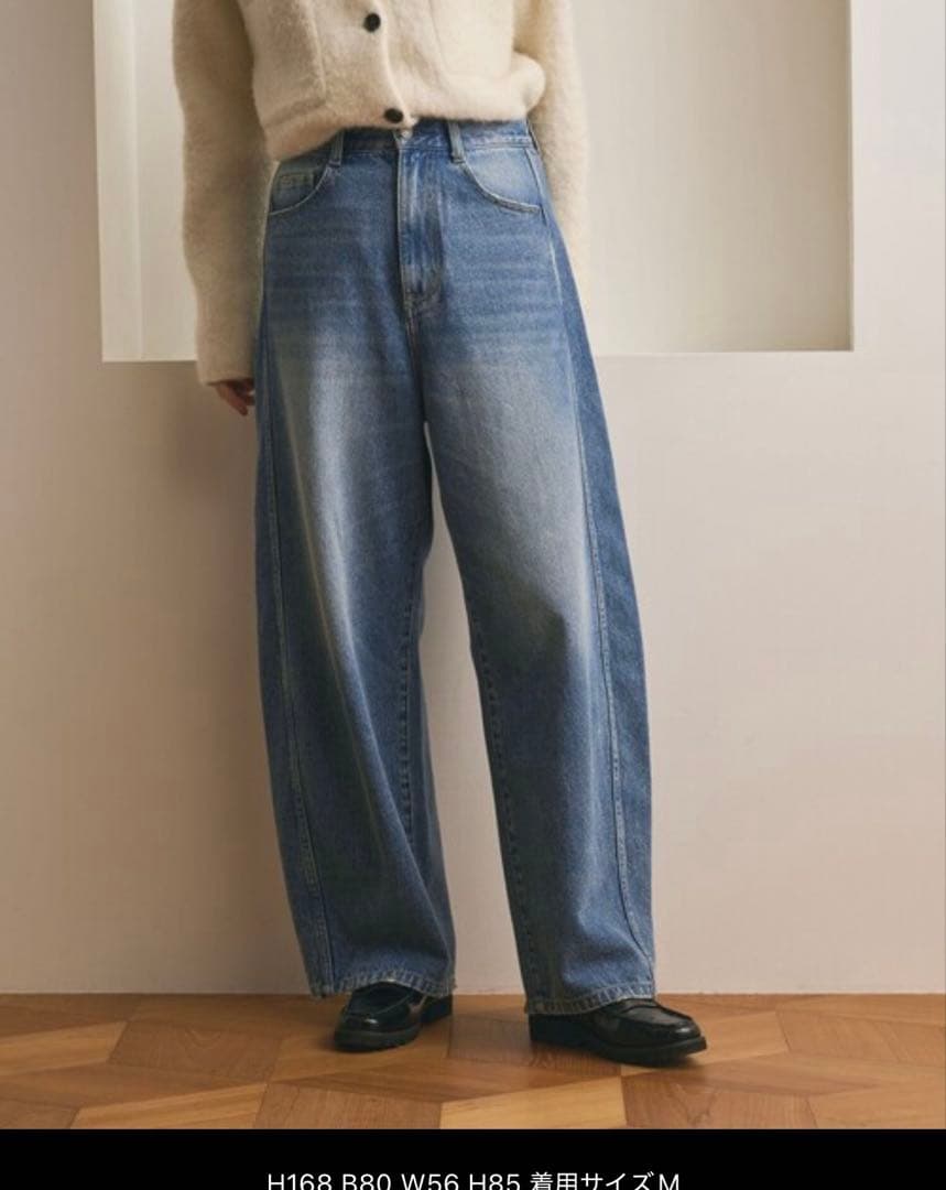 BEAUTY&YOUTH UNITEDARROWS コットンデニムカーブパンツ