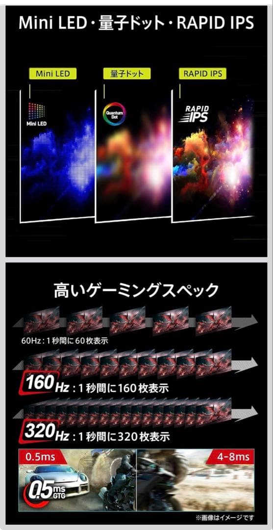 MSI MAG E16M 27インチ 4K MiniLED モニター