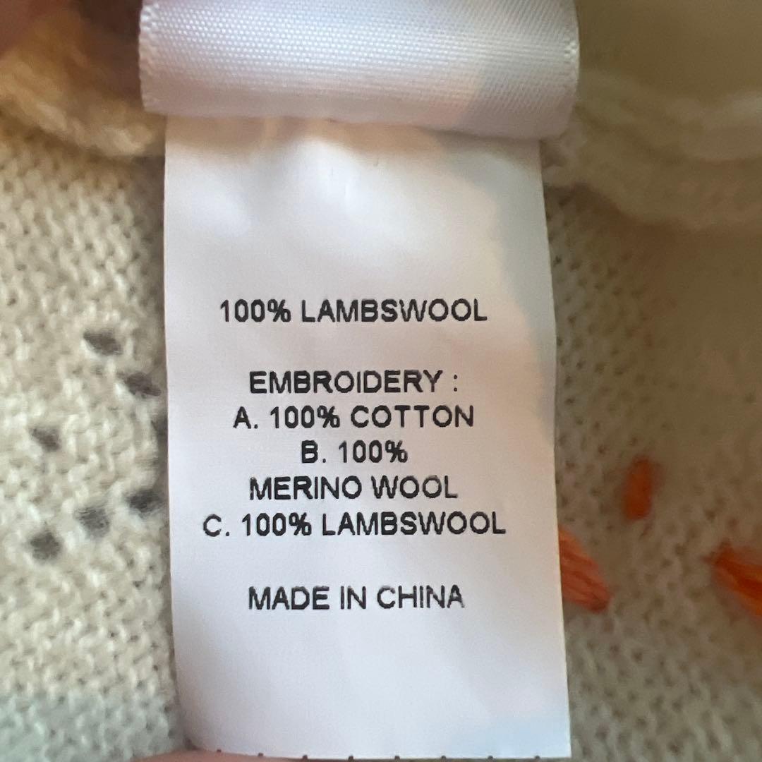 YanYan 花柄刺繍 ミニニットワンピース Mサイズ