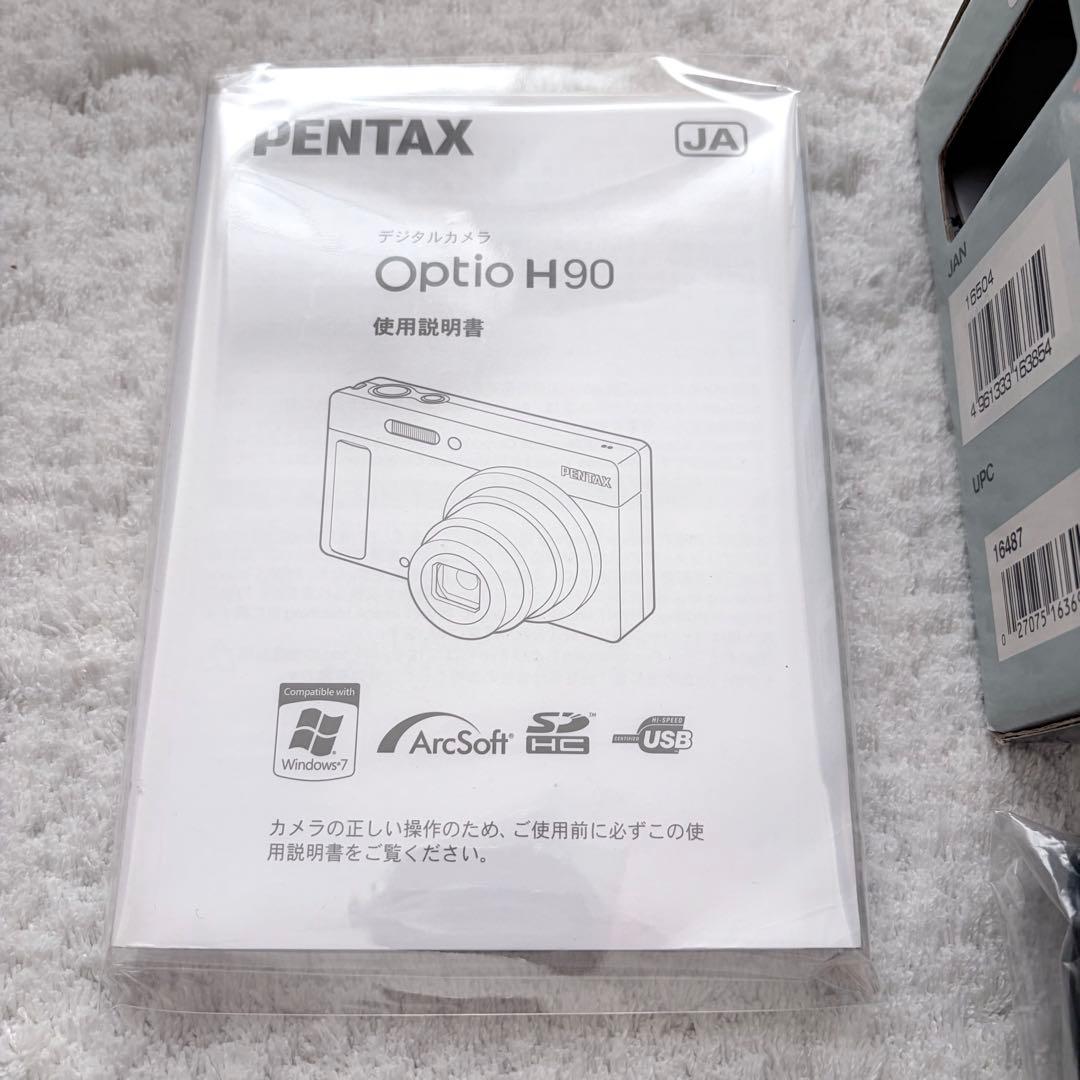 【動作確認済】PENTAX ペンタックス Optio H90 レトロコンデジ 白