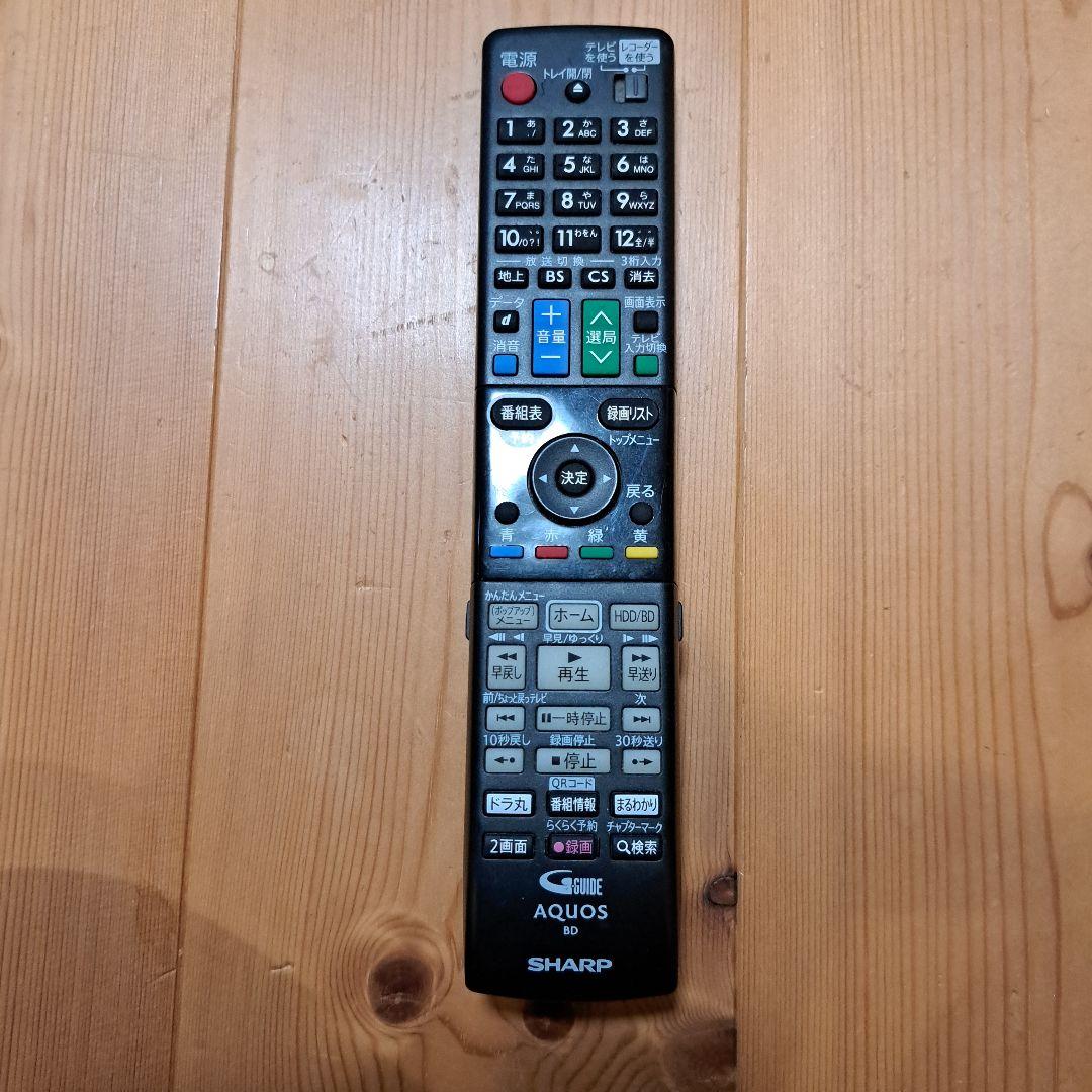 SHARP AQUOS ブルーレイプレーヤー 本体 BD-W580