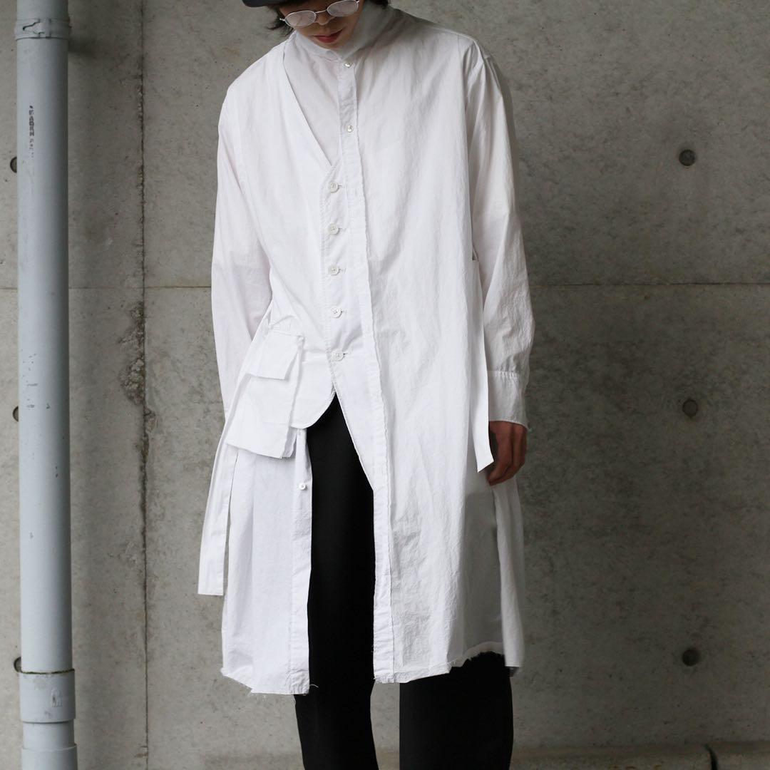 KHOKI 20ss ロングシャツ　エレクトリックシャツベスト