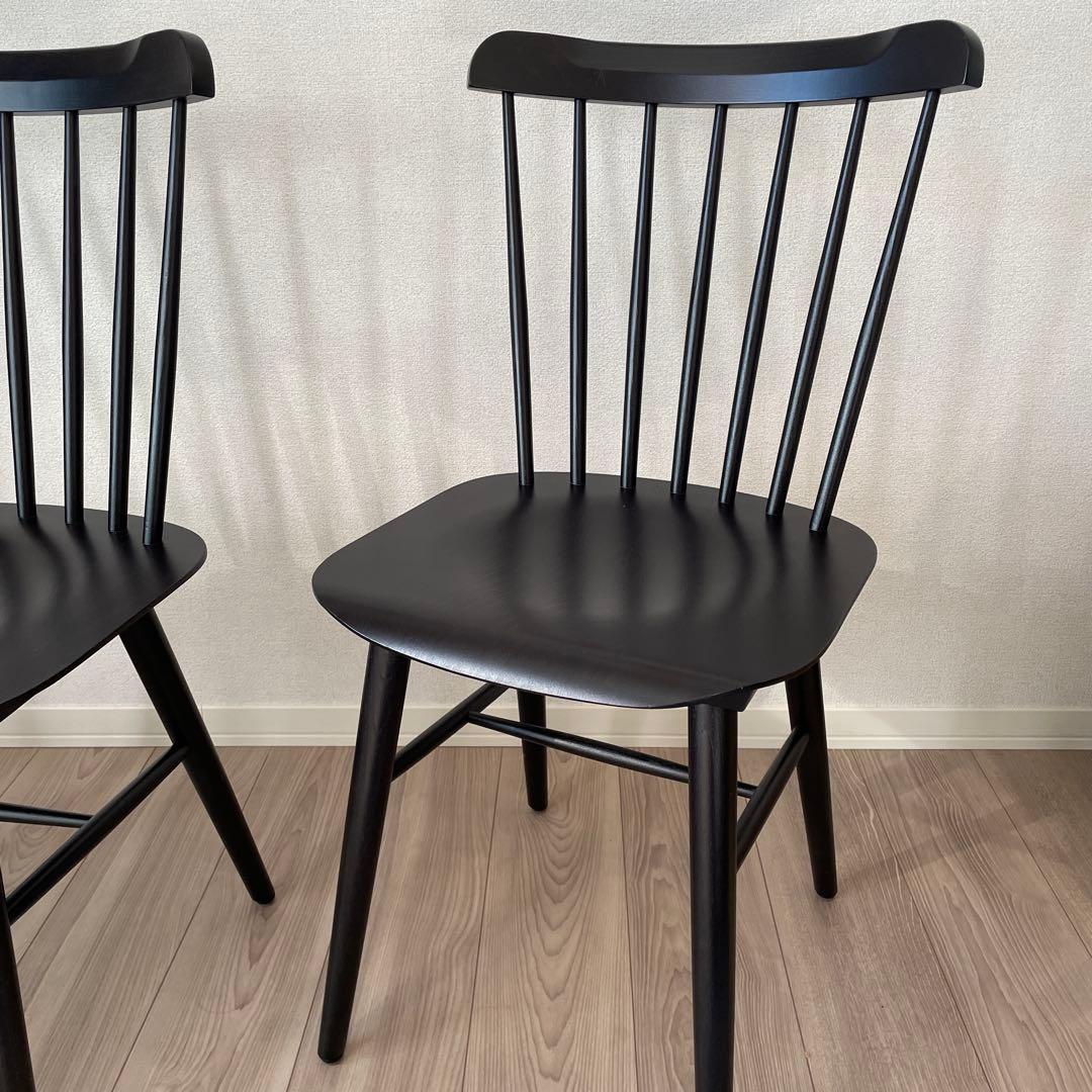 TON アイロニカチェア ブラック 2脚