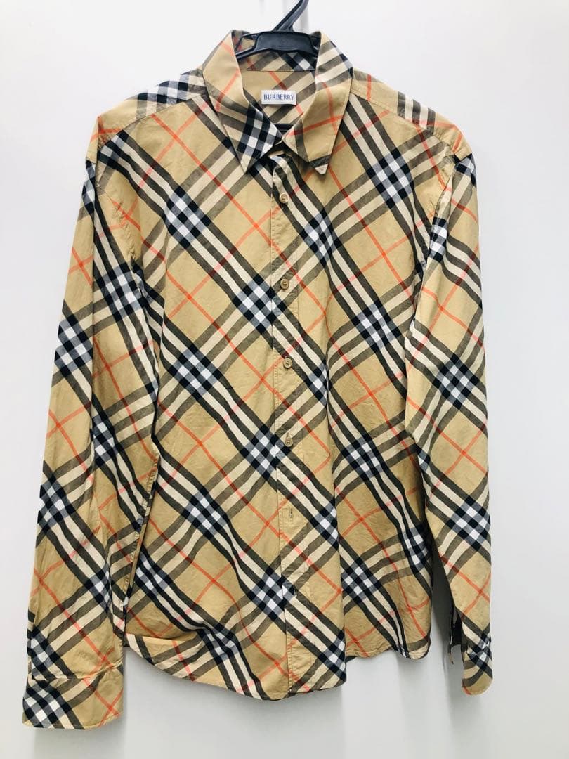 美品！ Burberry スリムフィット チェック コットンシャツ