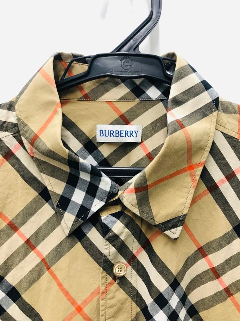 美品！ Burberry スリムフィット チェック コットンシャツ