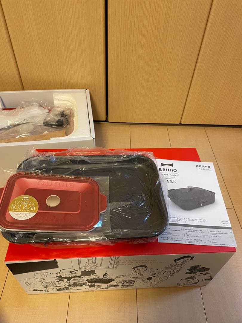 BRUNO ホットプレート たこ焼きプレート・セラミックコート鍋付き