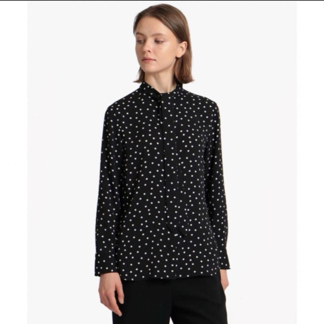 2023極美品 セオリーリュクス ドット ボウタイ ブラウス 卒業 入学 38