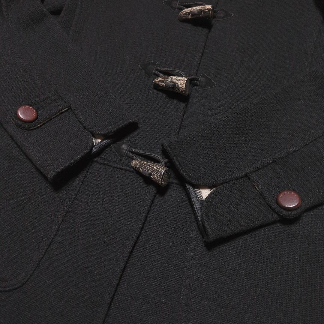 極美品！バーバリーロンドン　ウールダッフルコート ノバチェック　トグル　水牛　L