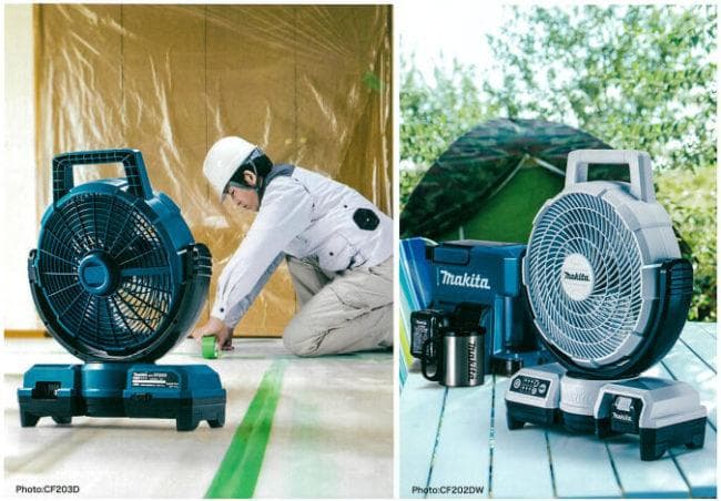 マキタ 14.4V 18V 充電式ファン CF203DZW 白★コードレス扇風機