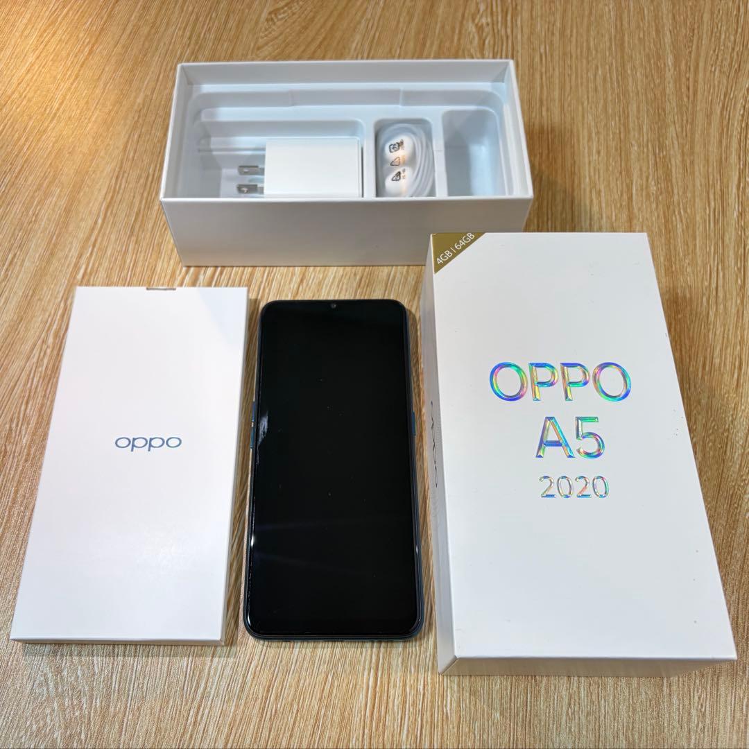 OPPO A5 64GB SIMフリー 超美品 箱・イヤホン付 初期化済