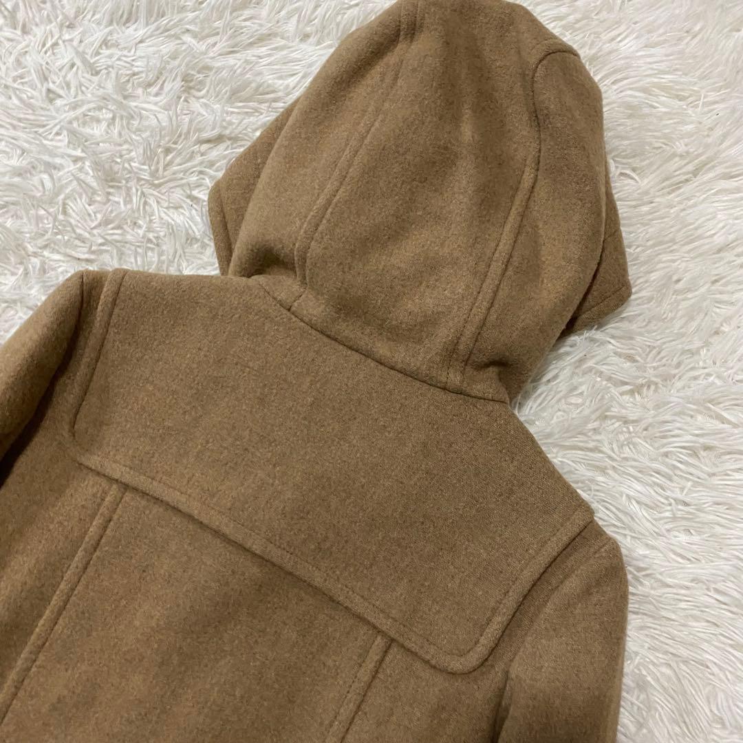 【美品】バーバリーブルーレーベル　ダッフルコート　ノバチェック　ブラウン　S