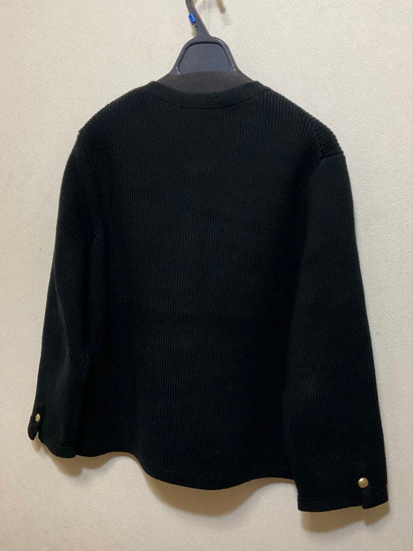 大きいサイズ 23区 コットンリリーニットジャケット(自由区ICBクミキョク)