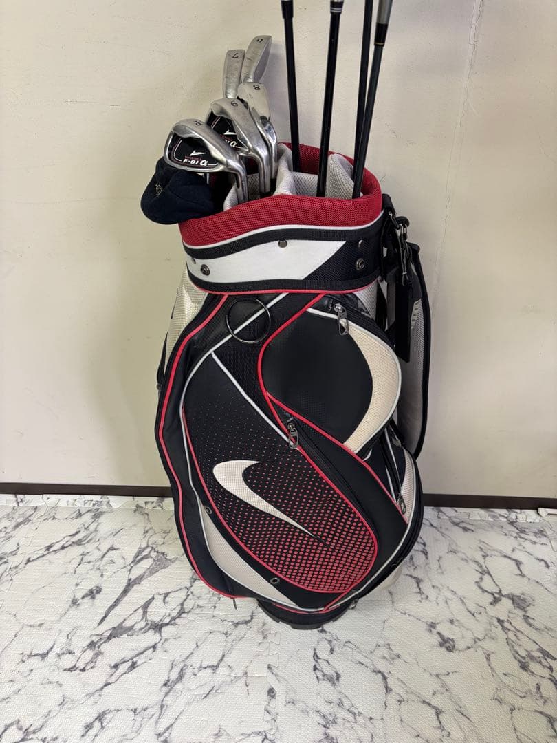 【超お買得】 F-01α×NIKEキャディバッグメンズゴルフクラブセット