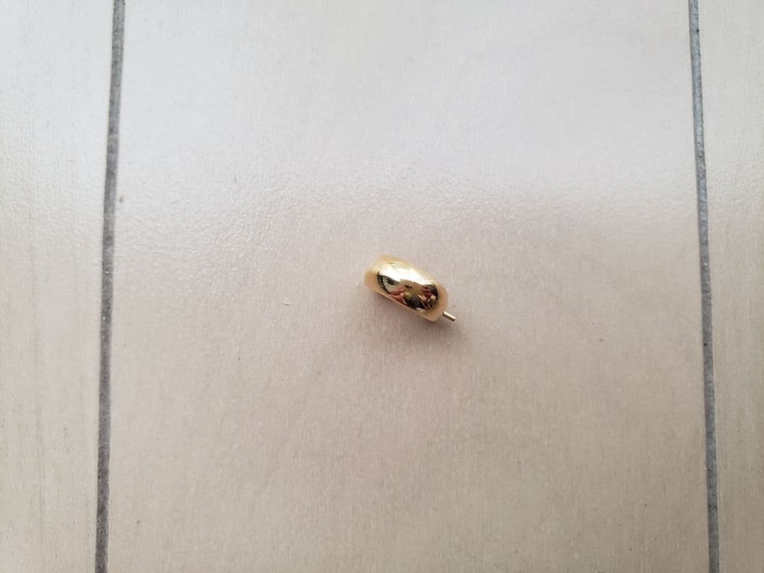 フープピアス ムーンピアス K18 片耳のみ