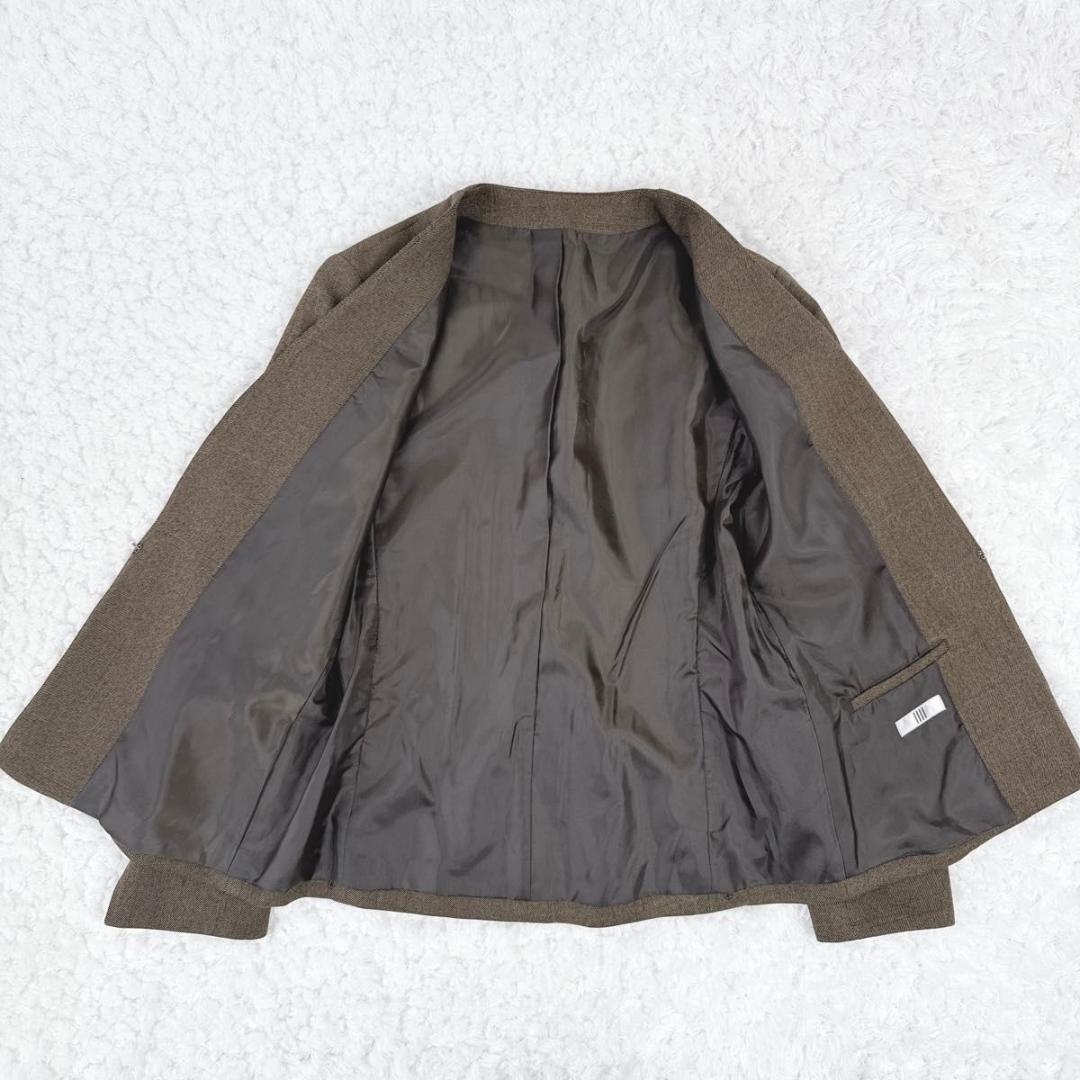 【極美品】スーツセレクト セットアップ パンツ スーツ ブラウン 近年モデル