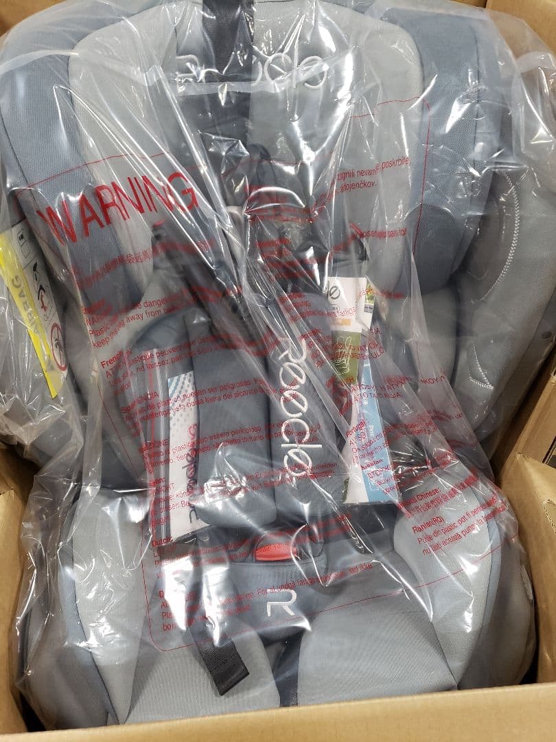 Reecle チャイルドシート 360° 回転式 グレー