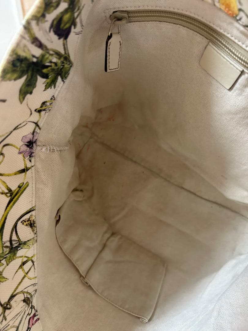 GUCCI 花柄キャンバスエコバッグ