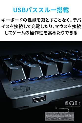 Logicool G ゲーミングキーボード G512r-LN 有線 リニア 赤m