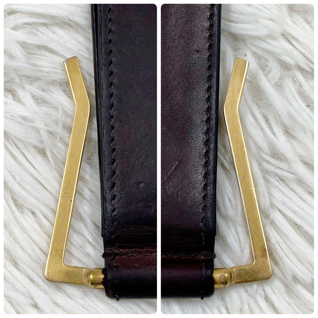 【✨美品✨】 サンローラン マネークリップ カーフスキン ブラウン 付属品完備