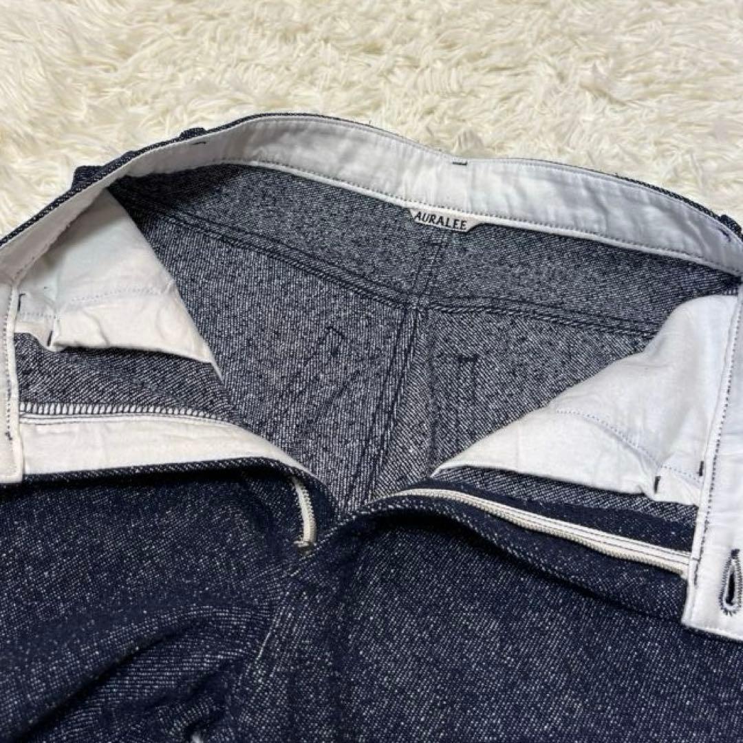 【AURALEE】オーラリー フレア デニム ワイドパンツ ゆったり 美品