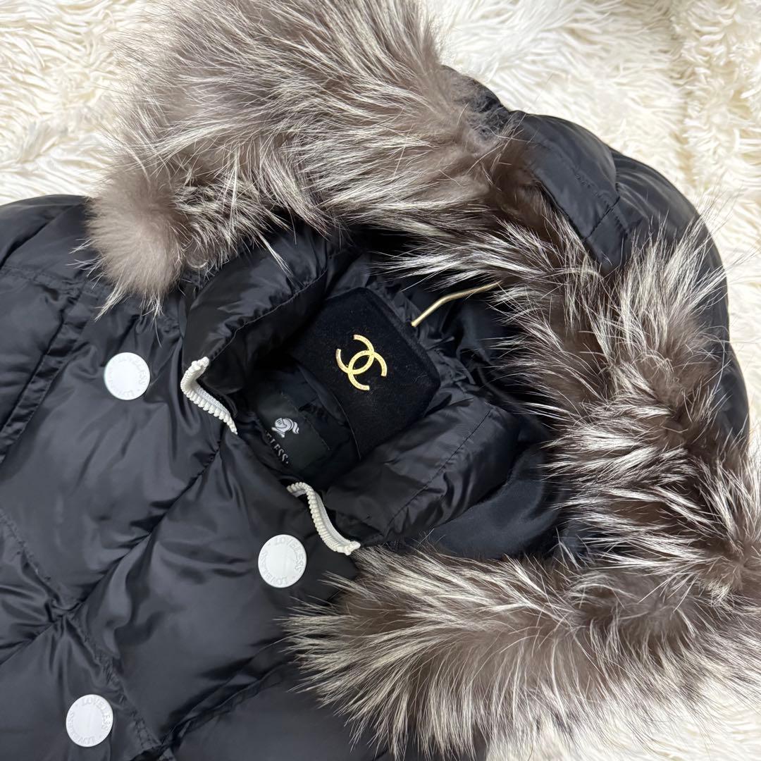 LOVELLESS ラブレス　ダウンコート34サイズ 黒　フォックスファー