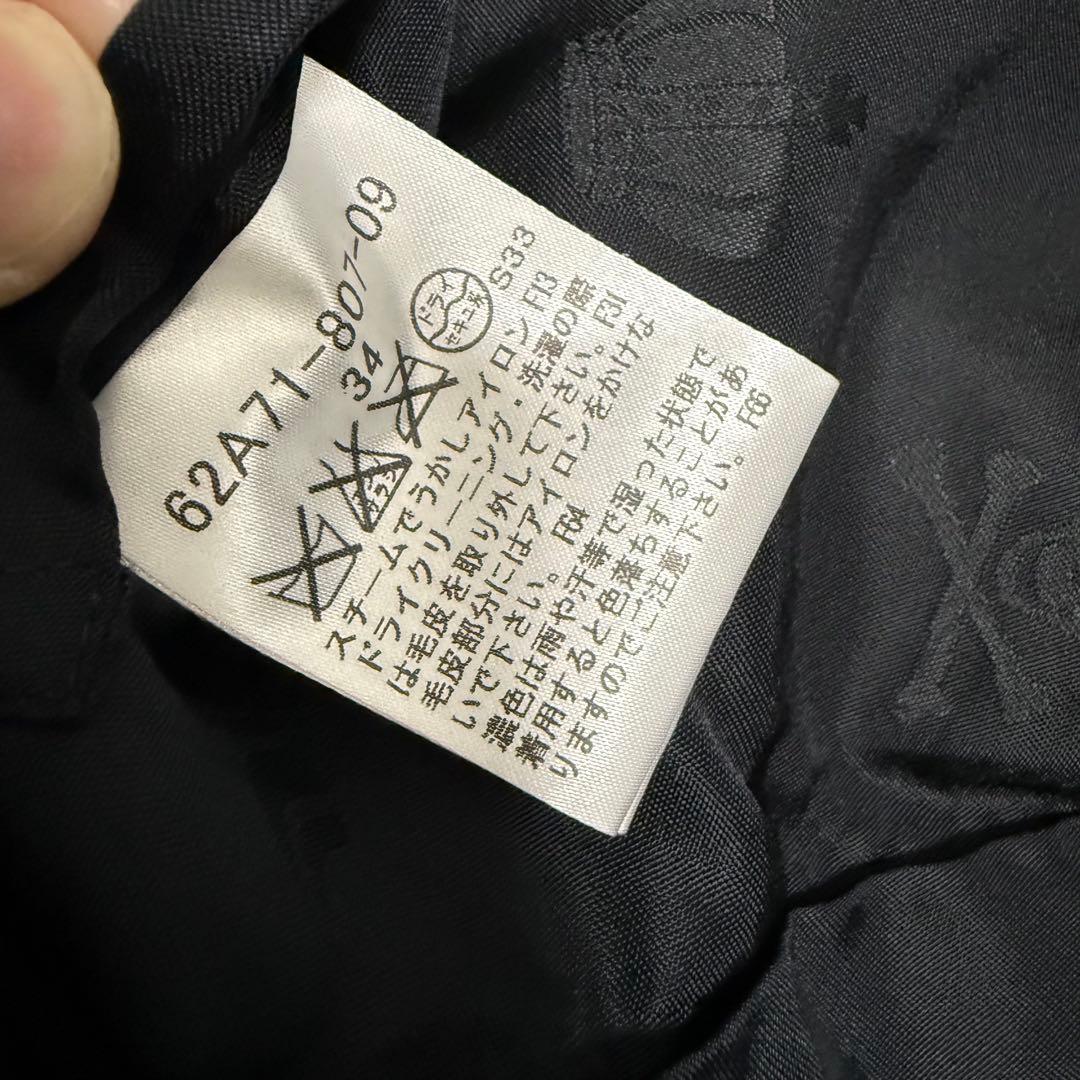 LOVELLESS ラブレス　ダウンコート34サイズ 黒　フォックスファー