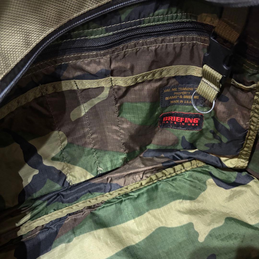 BRIEFING × BEAMS別注トートバッグカーキ