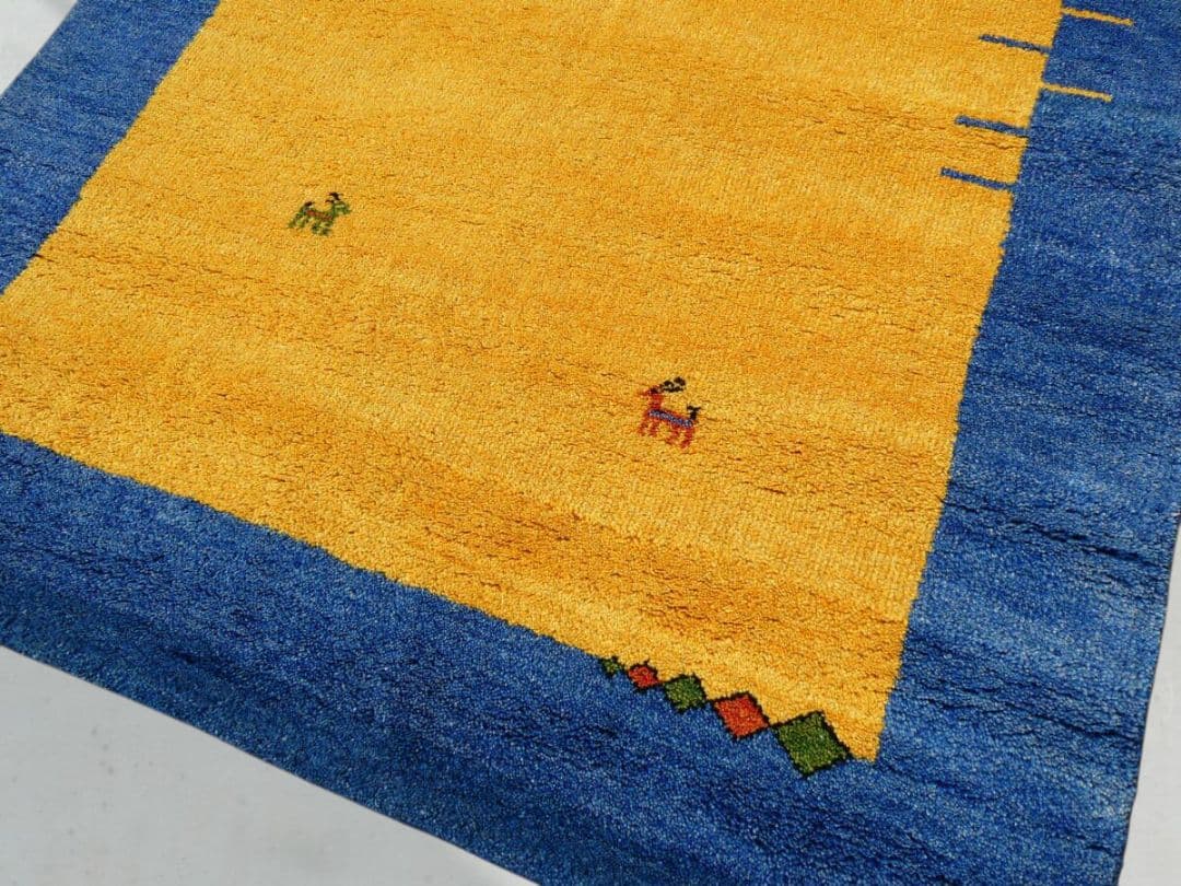 追加購入予約品　196×132cm　ギャッベ　手織り　民族ギャッベ