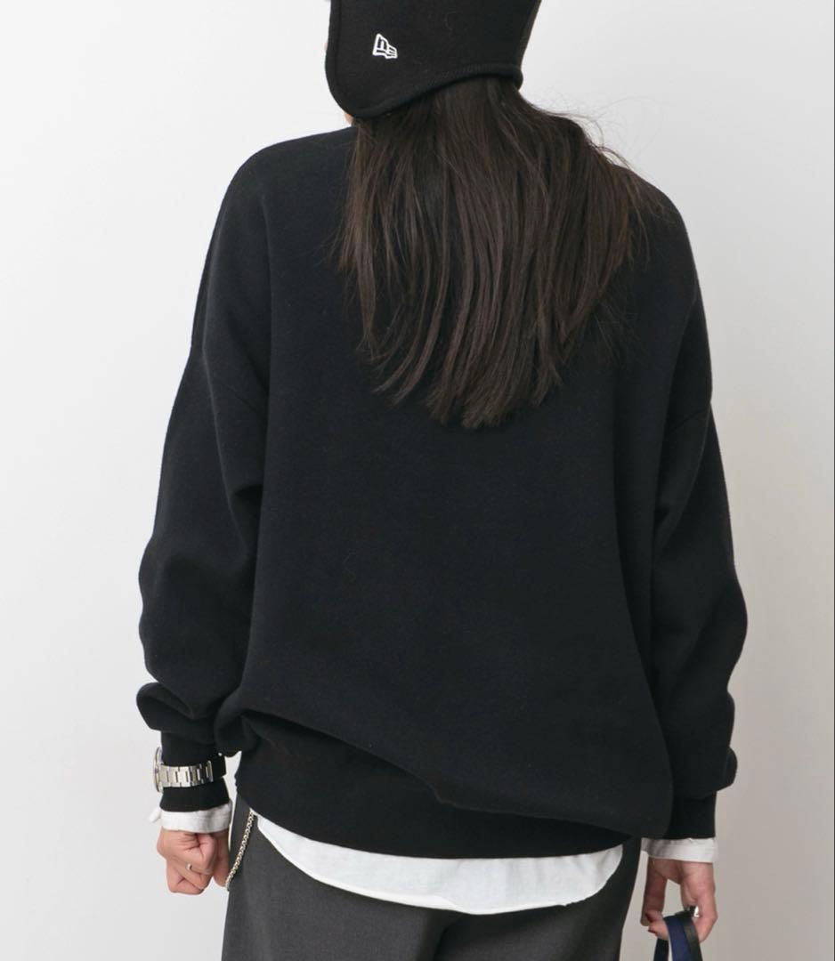 ☆美品☆【AP STUDIO】コットンカシミヤリラックス プルオーバー　ブラック