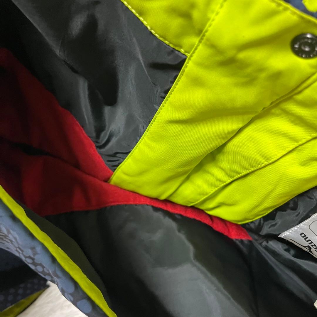 美品 最高峰 ミズノ MIZUNO セットアップ スキー ウェア ネイビー