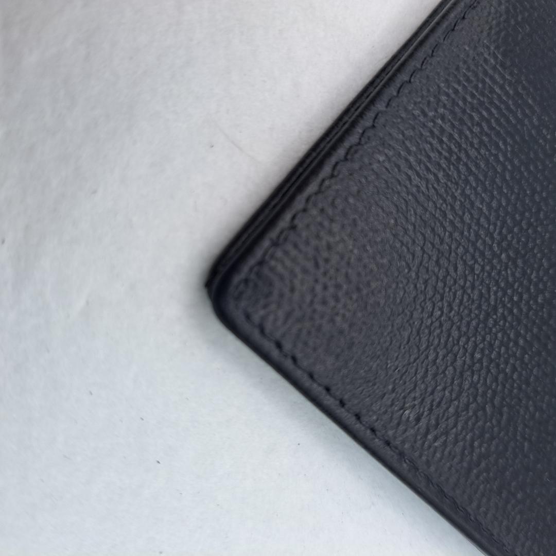 CHANEL　ココボタン　ブラック　カードケース　名刺入れ　二つ折り