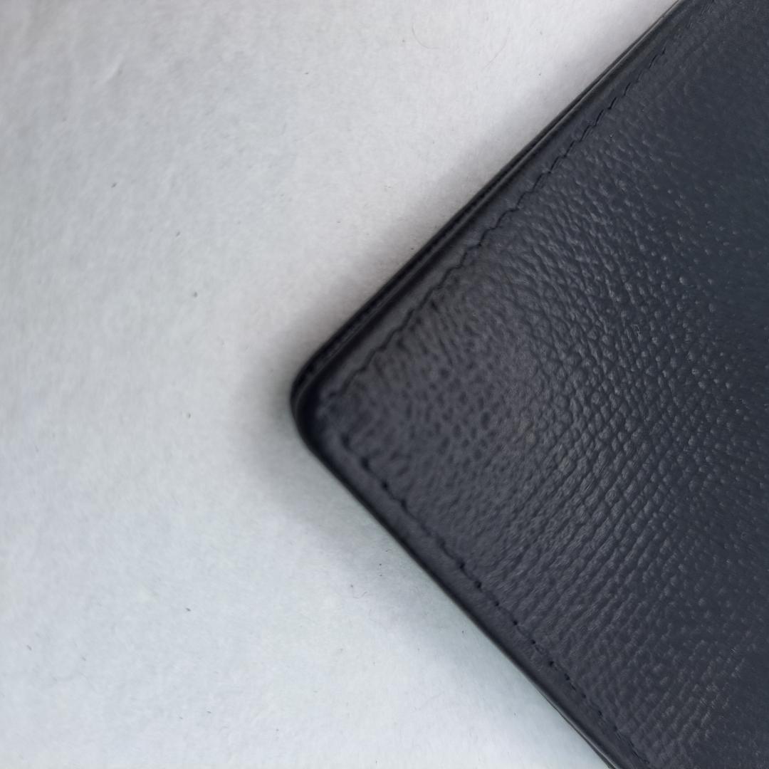 CHANEL　ココボタン　ブラック　カードケース　名刺入れ　二つ折り