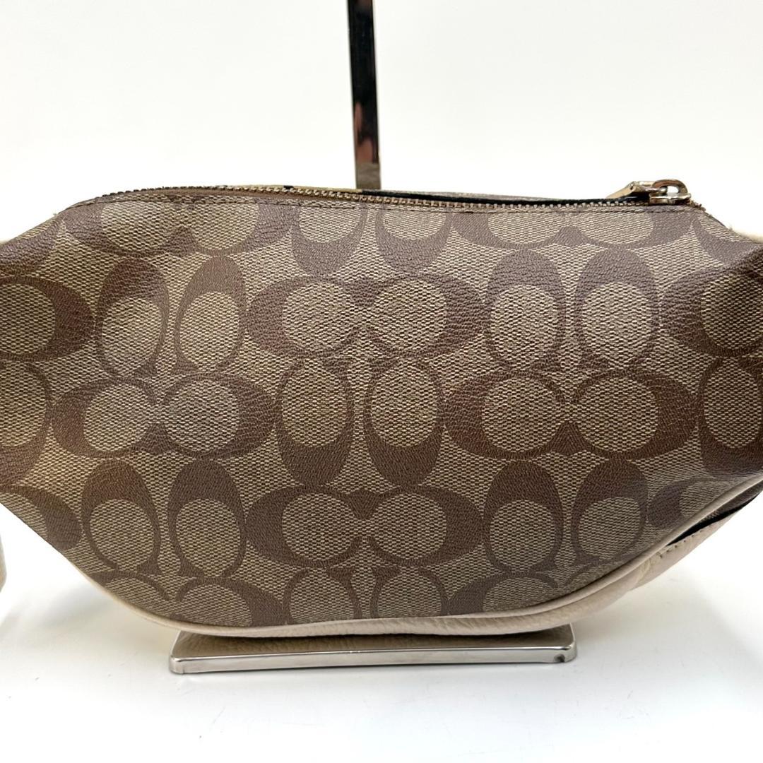 COACH コーチ シグネチャー ボディバッグ ウエストポーチ ゴールド金具